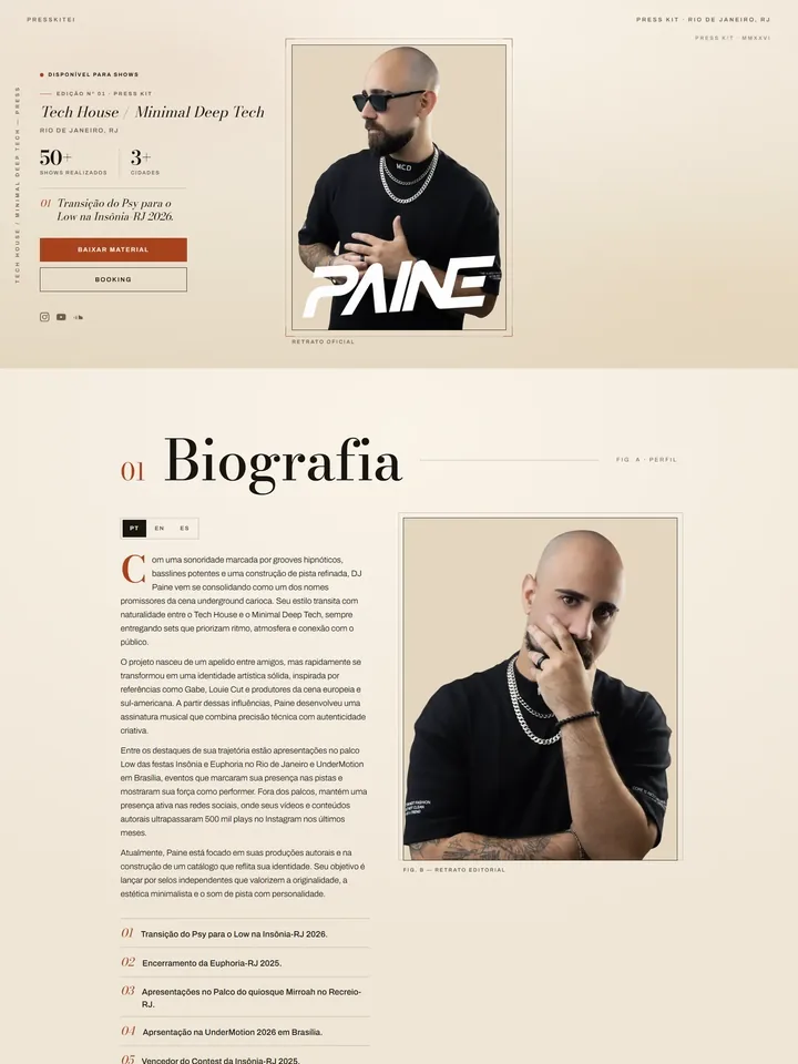 Template Editorial do Presskitei