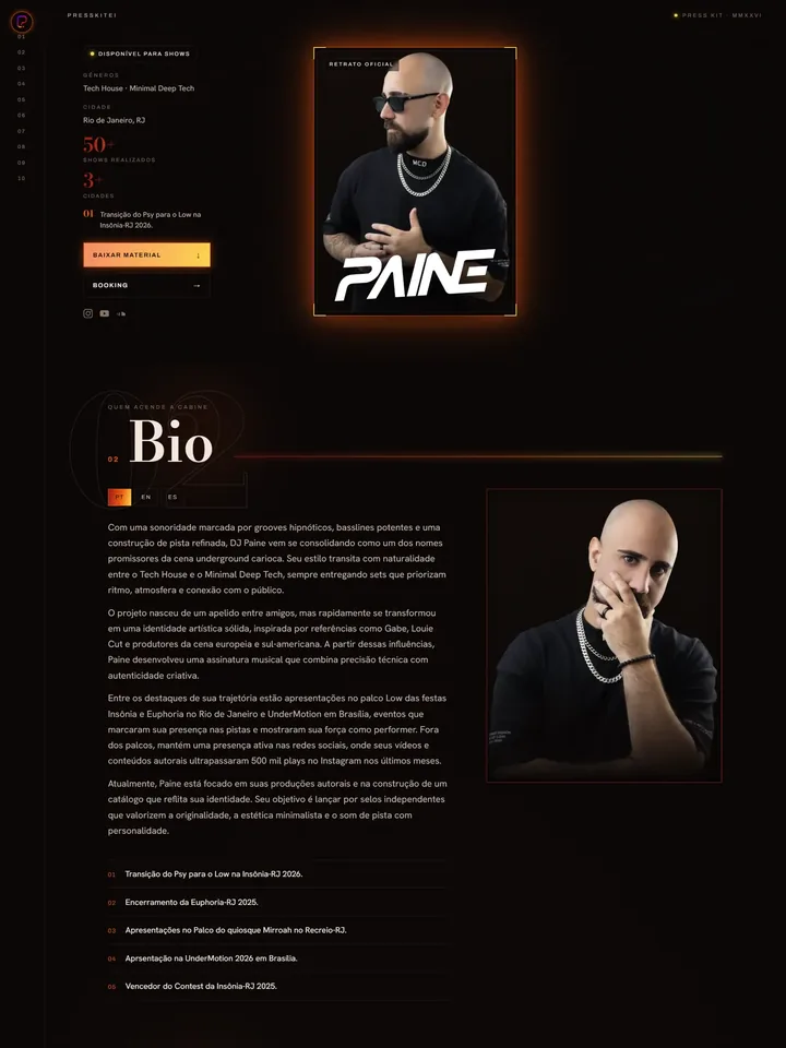 Template Ember do Presskitei